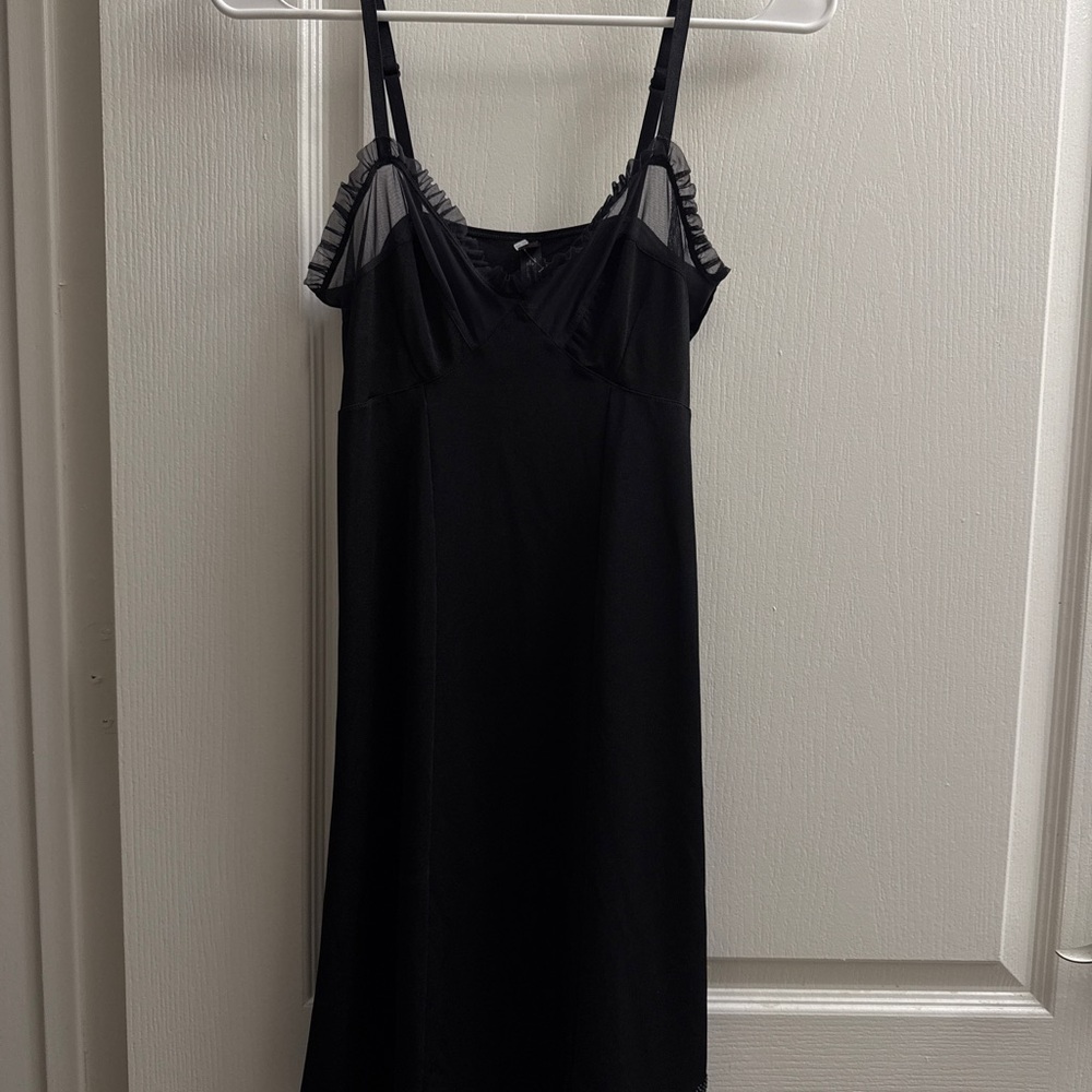 Victoria's Secret Vintage Black Chemise with Sheer Details